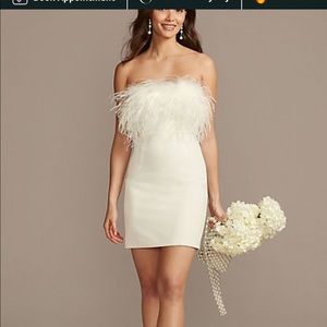 David’s Bridal little white dress. New with tags.